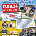 Plakat für den 2. Rollstuhl Workshop in Bismark am 17.8.24